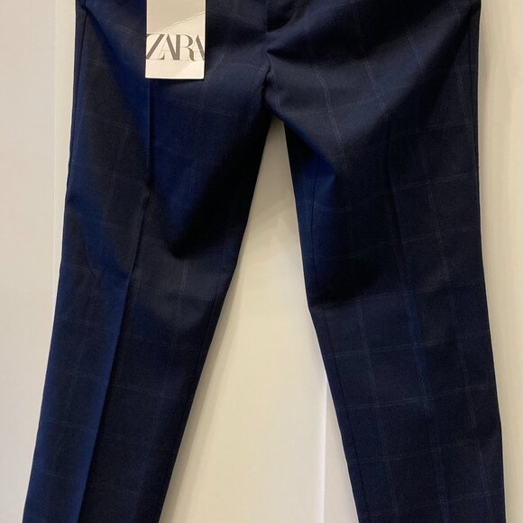 Zara Boys Plaid Suit Pants, Size 13-14 - Picture 4 of 6